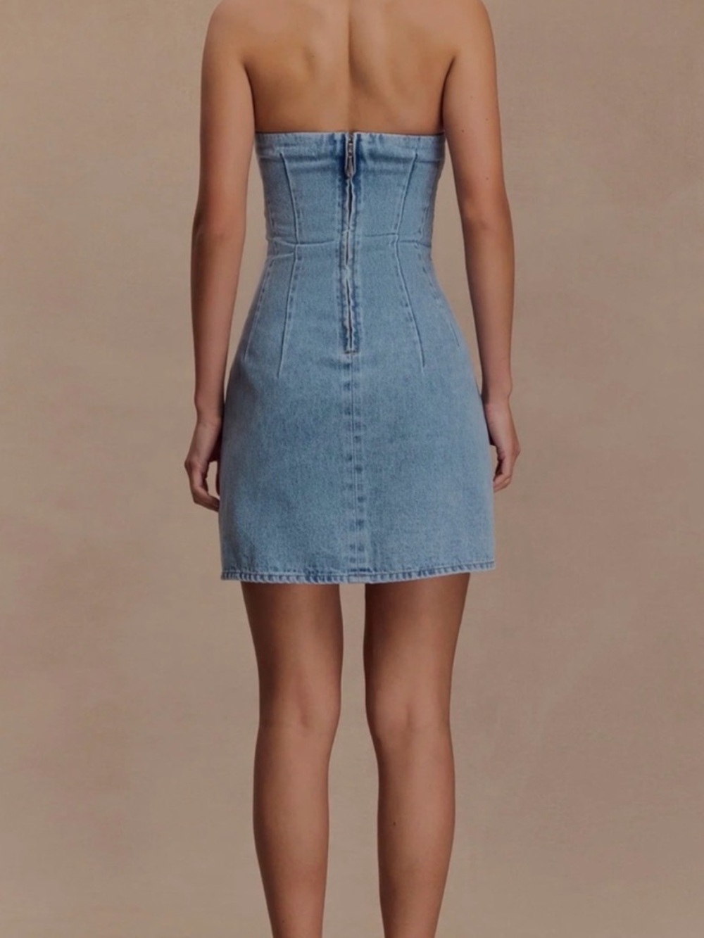 Meshki Denim Dress - Picture 2 of 7
